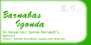 barnabas igonda business card